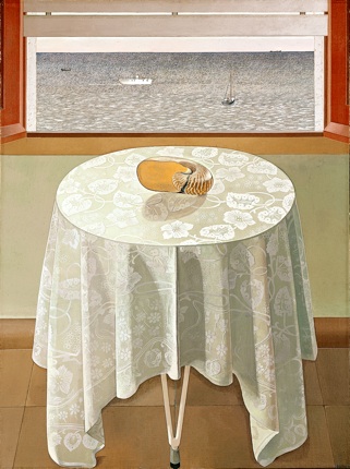 Blick auf´s Meer II Cadaques, Tempera/Lwd., 120 x 90 cm, 1974