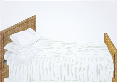 Enna, Sizilien 1, Buntstift-Bleistift/Papier, 33 x 48 cm, 1967