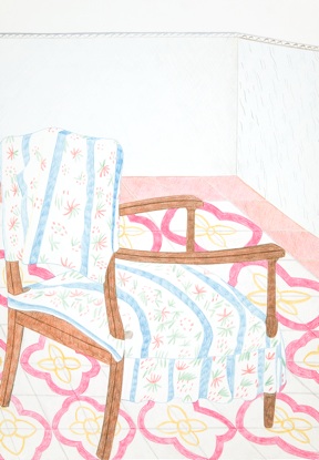 Poltrona, Catania 67/11, Buntstift-Bleistift/Papier, 48 x 33 cm, 1967