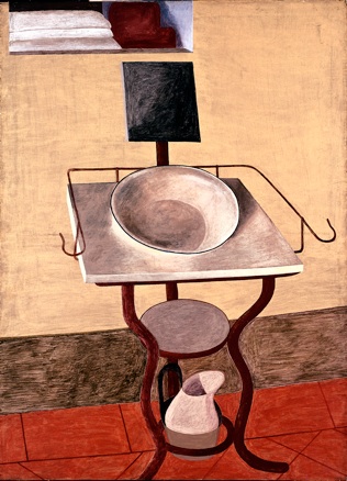Waschtisch, Tempera, Lack/Lwd.,130 x 95 cm, 1966